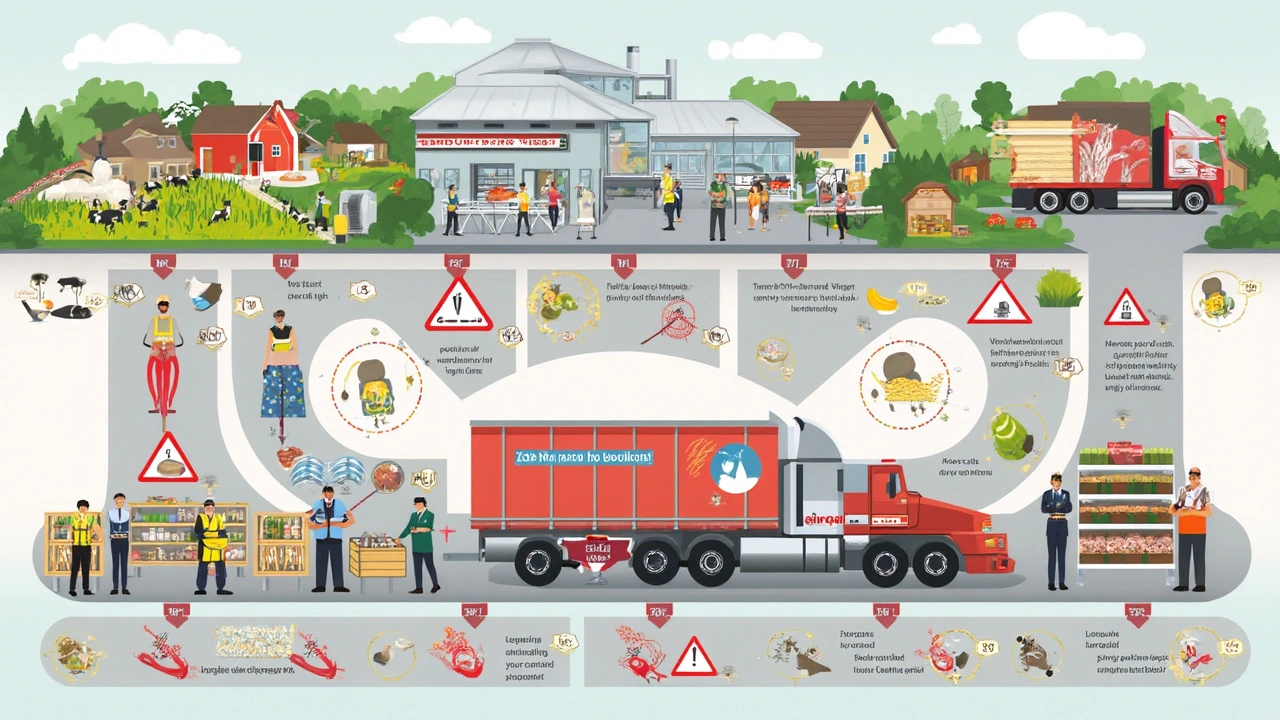 Salmonellosis and the Food Supply Chain: What Goes Wrong When Salmonella Strikes