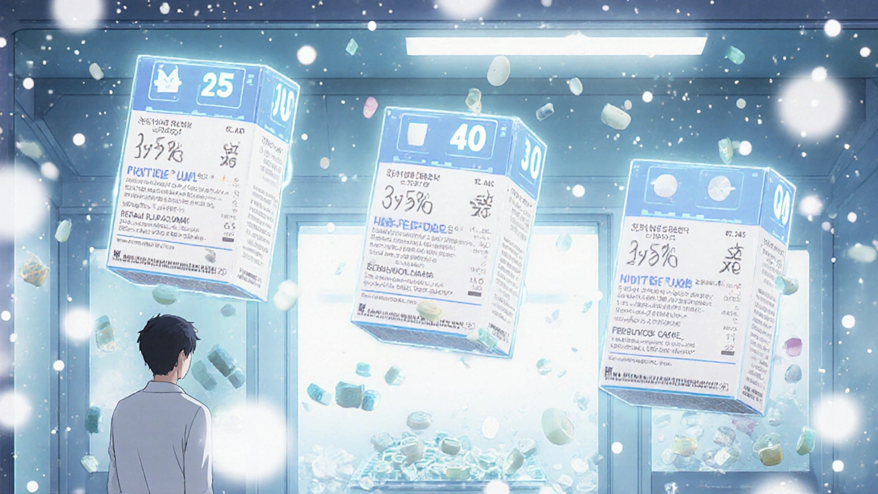 Stability chamber with digital readouts showing temperature and humidity levels