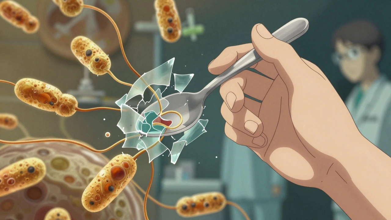 A trembling hand with frayed myelin sheaths being attacked by antibodies, contrasted by protective IVIG shields.