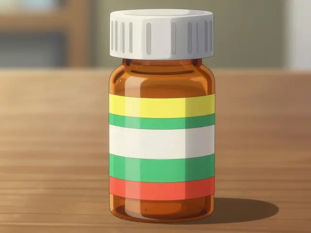 Pharmacy Auxiliary Labels: Color Stickers on Medication Bottles Explained